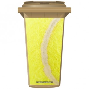 Tennis Ball Wheelie Bin Sticker Panel